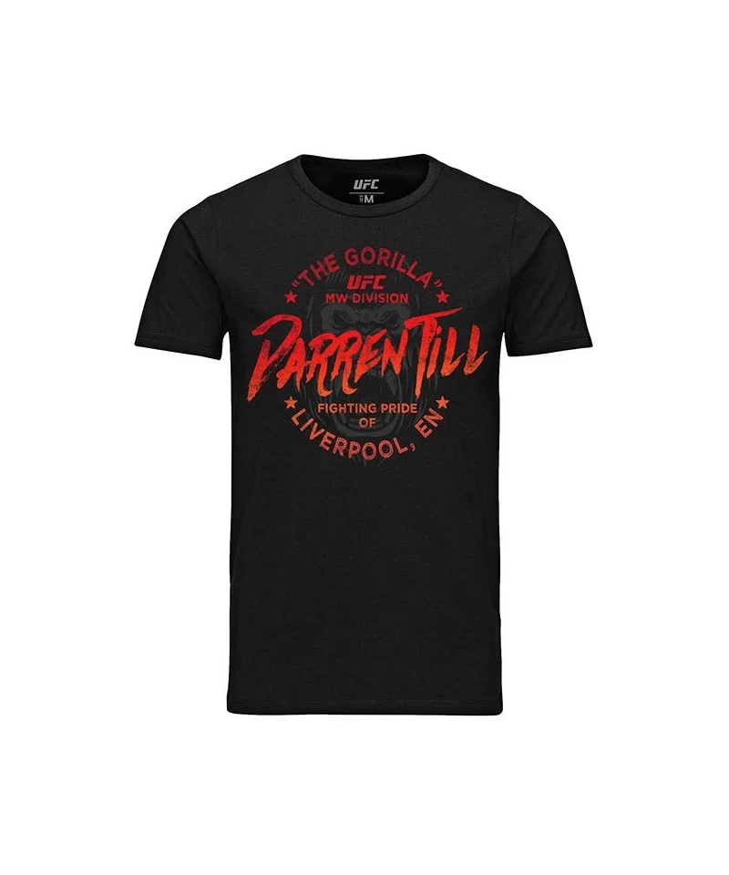 Men's UFC Darren Till Liverpool Gorilla T-Shirt - Black $12.32 MEN'S