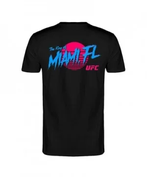 Men's UFC Colby "Chaos" Covington King of Miami T-Shirt - Black $9.80 MEN'S