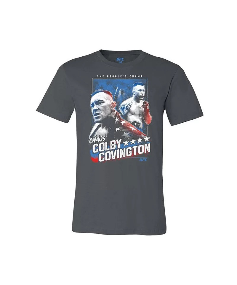 Men's UFC Colby Covington T-Shirt - Grey $11.48 MEN'S