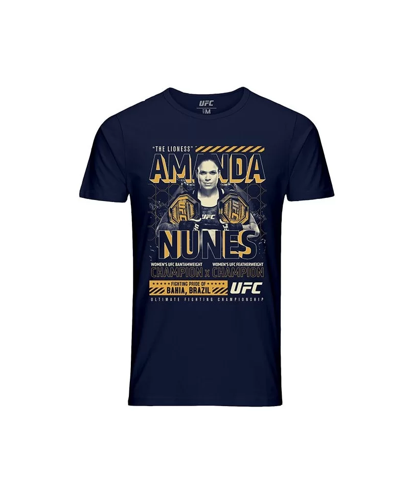 Men's UFC Amanda "The Lioness" Nunes Bantamweight x Flyweight Champ T-Shirt - Black $10.36 MEN'S