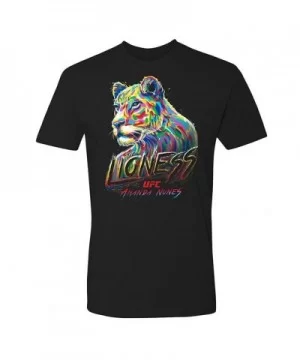 Men's UFC Amanda "The Lioness" Nunes Lion T-Shirt - Black $13.72 MEN'S