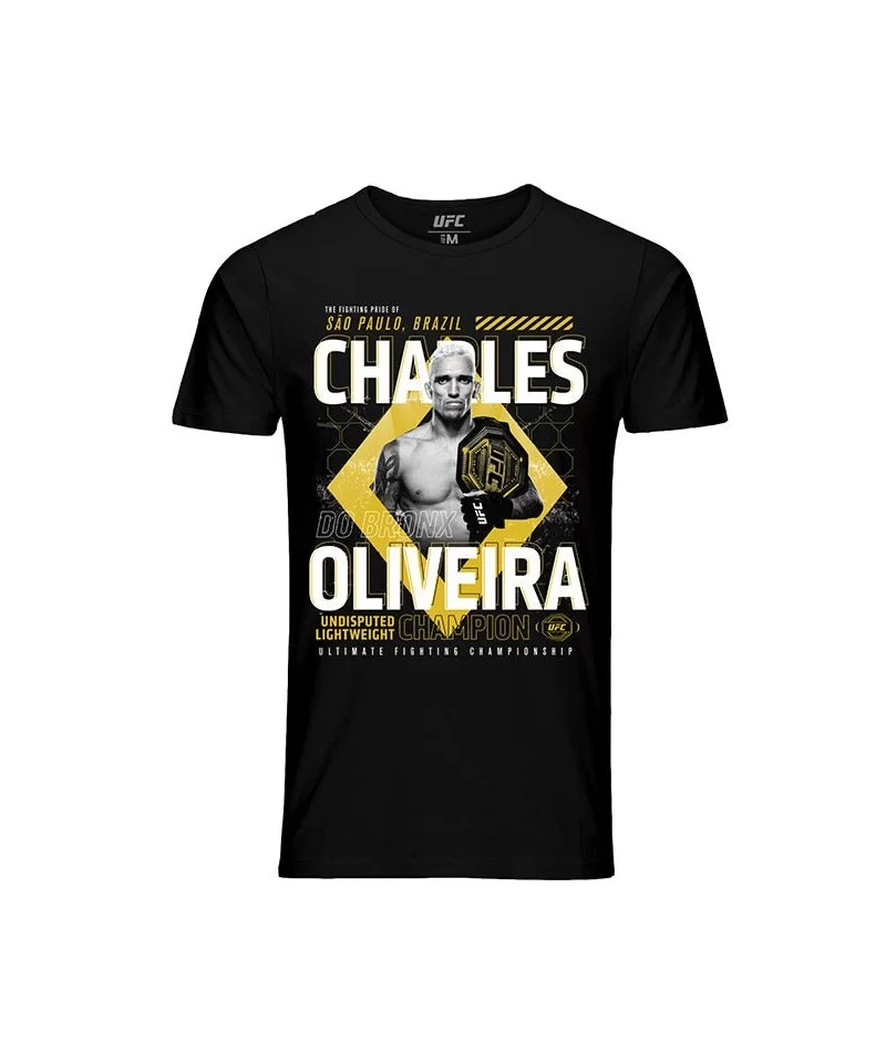 Men's UFC Charles "Do Bronx" Oliveira Champion T-Shirt - Black $10.08 MEN'S