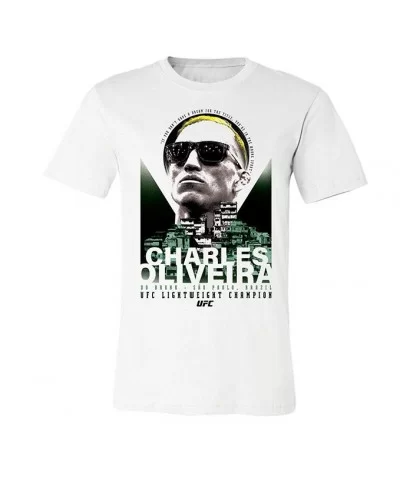 Men's UFC Charles "Do Bronx" Oliveira T-Shirt - White $12.04 MEN'S