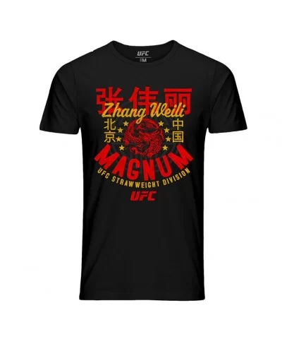 Men's UFC Zhang "Magnum" Weili Dragon T-Shirt - Black $9.52 MEN'S