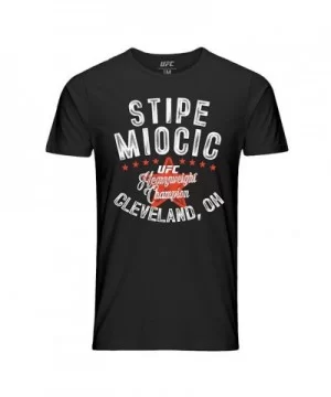 Men's UFC Stipe Miocic Vintage T-Shirt - Black $10.92 MEN'S