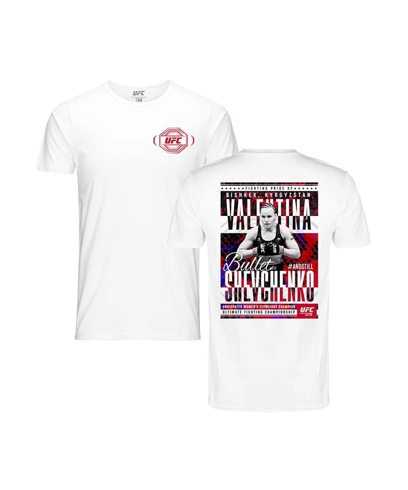 Men's UFC Valentina "Bullet" Shevchenko UFC 275 Champ T-Shirt - White $14.00 MEN'S