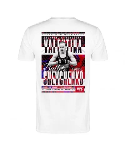 Men's UFC Valentina "Bullet" Shevchenko UFC 275 Champ T-Shirt - White $14.00 MEN'S