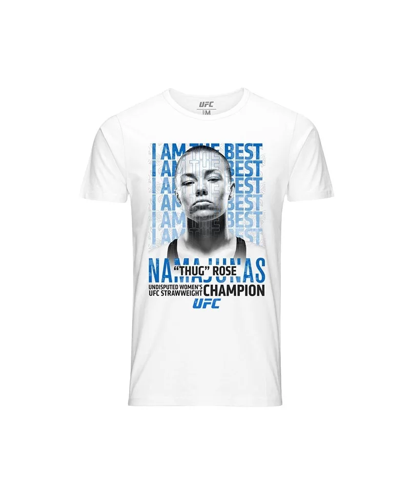 Men's UFC Rose "Thug" Namajunas Champ Quote T-Shirt - White $10.92 MEN'S