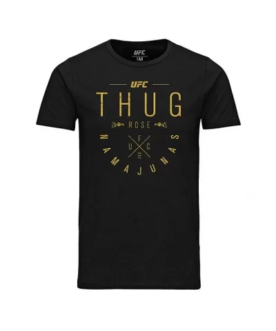 Men's UFC Rose "Thug" Namajunas Script T-Shirt - Black $10.92 MEN'S