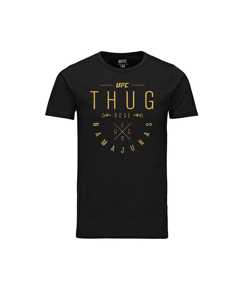 Men's UFC Rose "Thug" Namajunas Script T-Shirt - Black $10.92 MEN'S