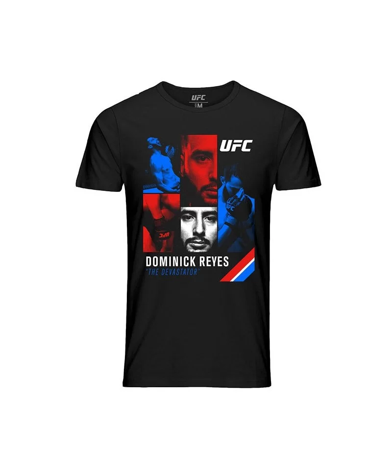 Men's UFC Dominick "The Devastator" Reyes Collage T-Shirt - Black $13.44 MEN'S