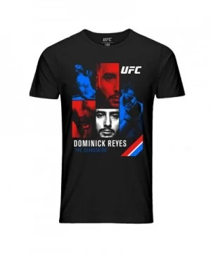 Men's UFC Dominick "The Devastator" Reyes Collage T-Shirt - Black $13.44 MEN'S