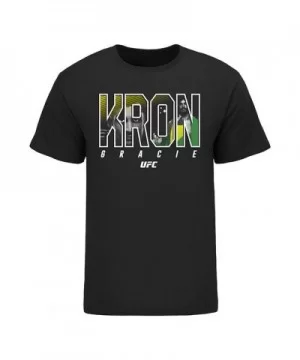 Men's UFC Kron Gracie Graphic T-Shirt - Black $10.36 MEN'S