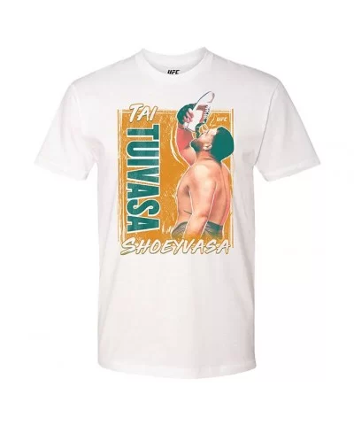 Men's UFC Tai "Shoeyvasa" Tuivasa T-Shirt - White $12.88 MEN'S