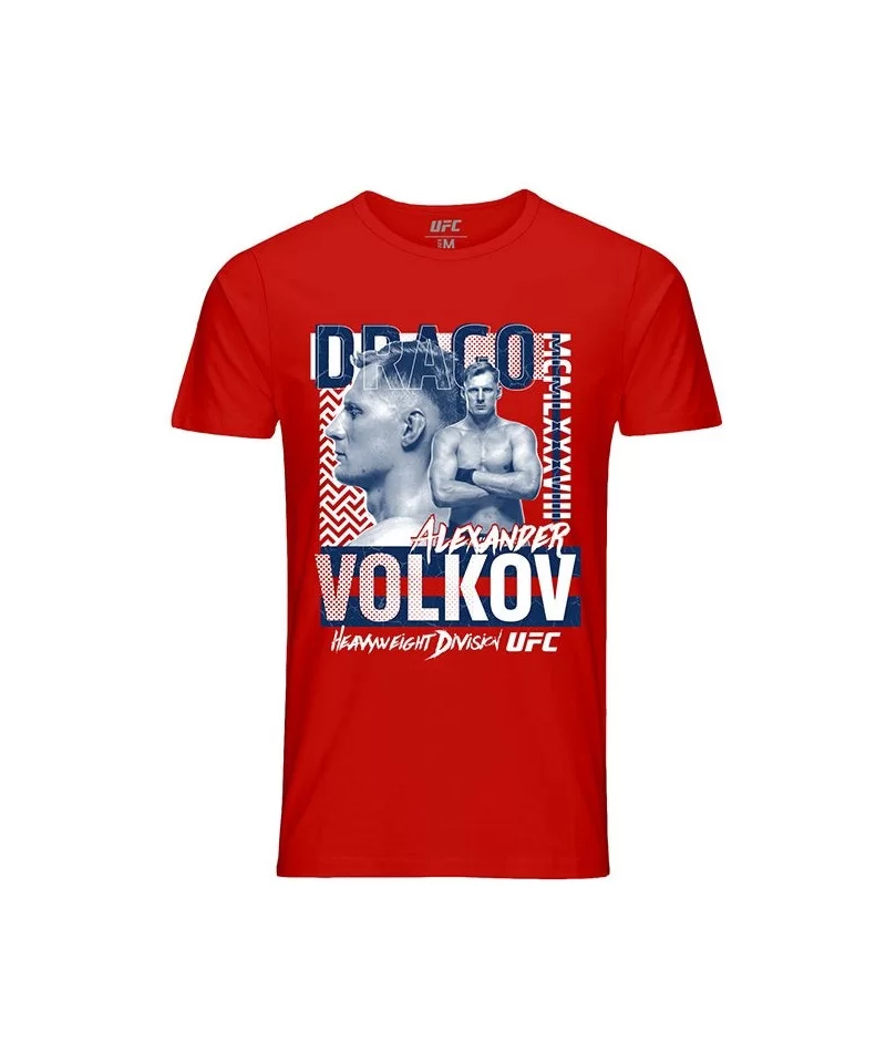 Men's UFC Alexander "Drago" Volkov T-Shirt - Red $11.76 MEN'S