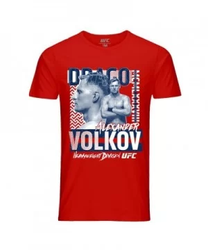 Men's UFC Alexander "Drago" Volkov T-Shirt - Red $11.76 MEN'S