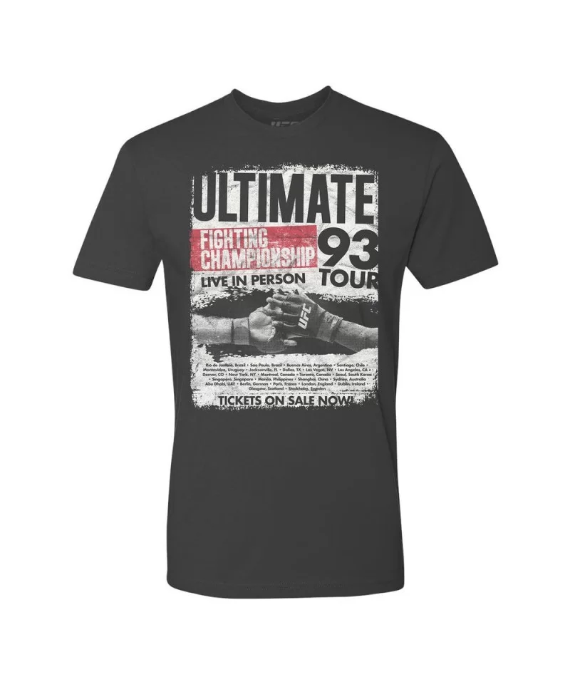 Men's UFC Unity Rocker T-Shirt - Heavy Metal Black $9.20 MEN'S