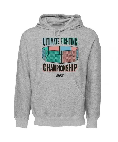 Men's UFC 3D Octagon Hoodie - Grey $16.64 MEN'S