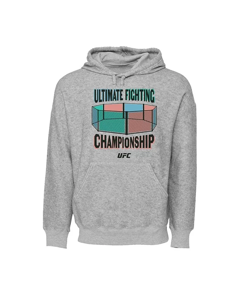 Men's UFC 3D Octagon Hoodie - Grey $16.64 MEN'S