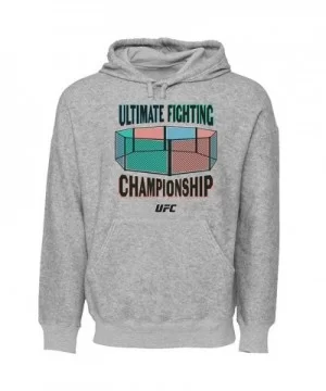 Men's UFC 3D Octagon Hoodie - Grey $16.64 MEN'S