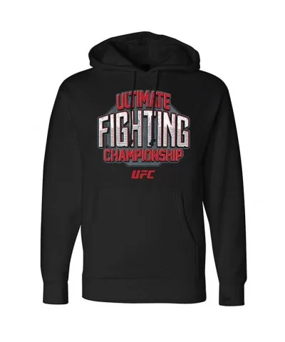 Men's UFC Distressed Hoodie - Black $14.52 MEN'S