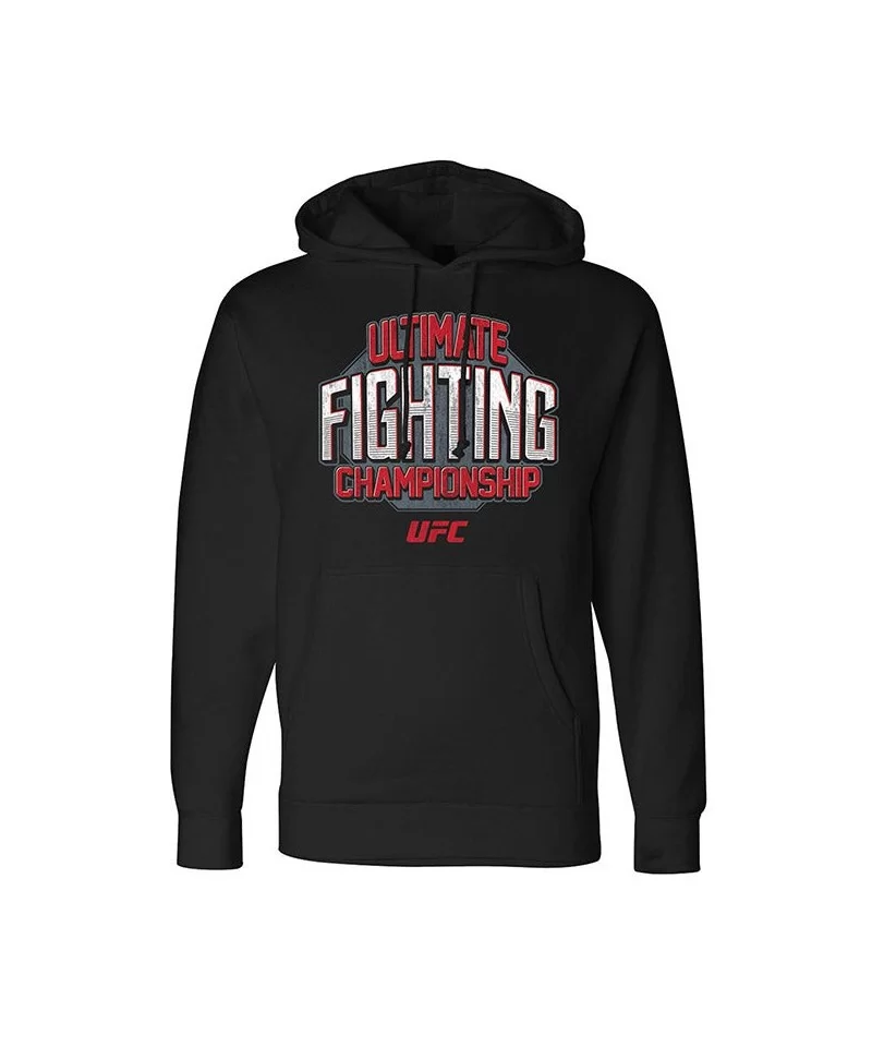 Men's UFC Distressed Hoodie - Black $14.52 MEN'S