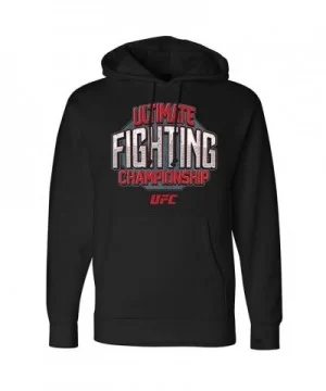 Men's UFC Distressed Hoodie - Black $14.52 MEN'S