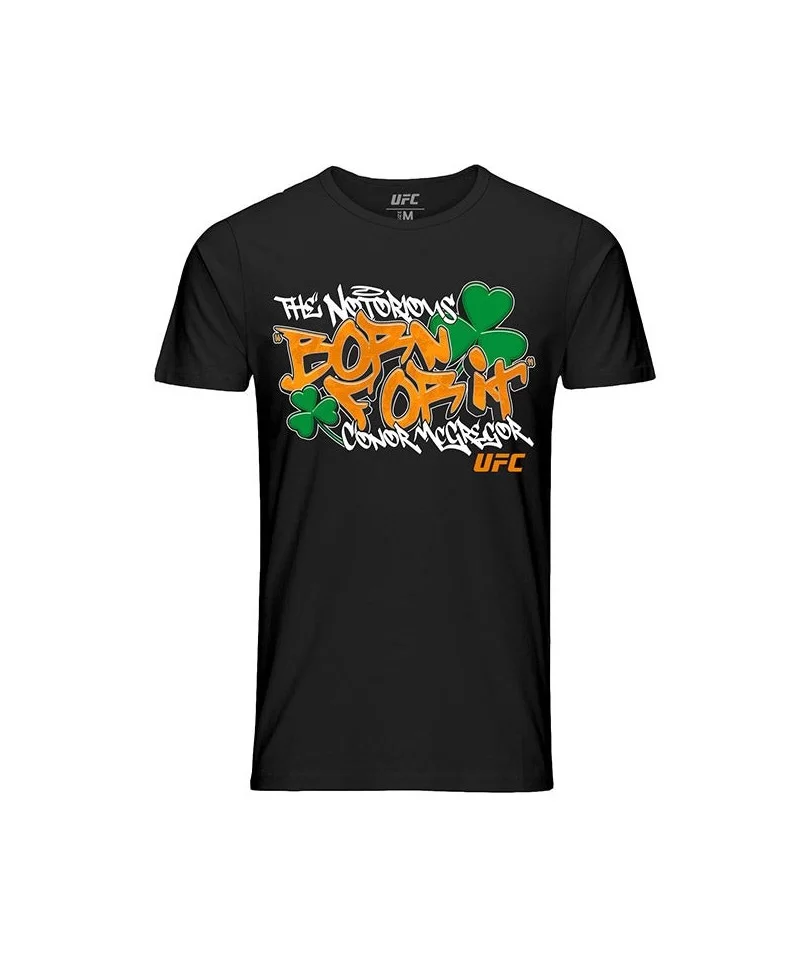 Men's UFC Conor "The Notorious" McGregor Born For It T-Shirt - Black $14.00 MEN'S