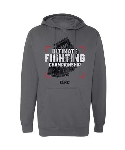 Men's UFC Snapshot Hoodie - Gunmetal Heather $18.48 MEN'S