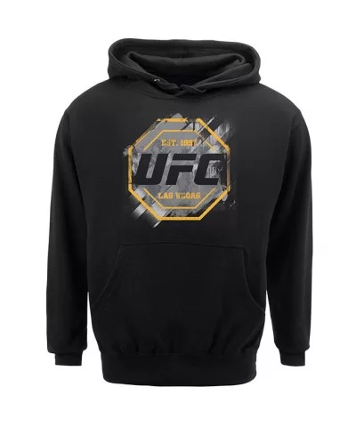 Men's UFC Urban Scrawl Paint Stroke Sweatshirt - Black $19.76 MEN'S