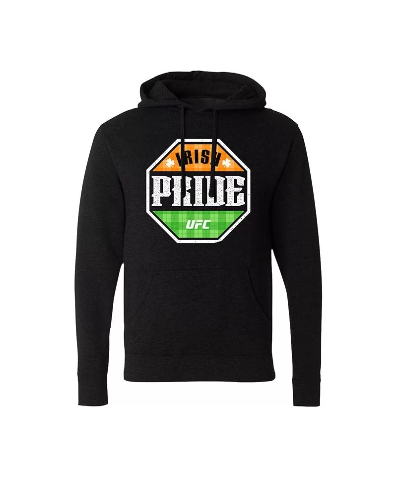 Men's UFC Irish Pride Hoodie - Black $18.24 MEN'S