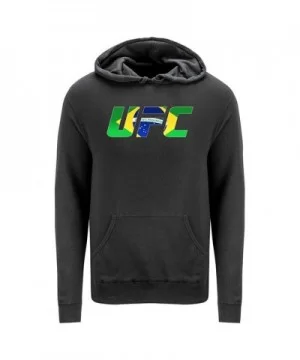 Men's UFC Brazil Country Logo Hoodie - Black $23.52 MEN'S