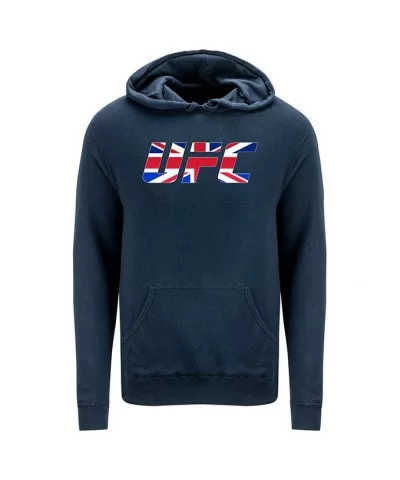 Men's UFC UK Country Logo Hoodie - Navy $18.40 MEN'S