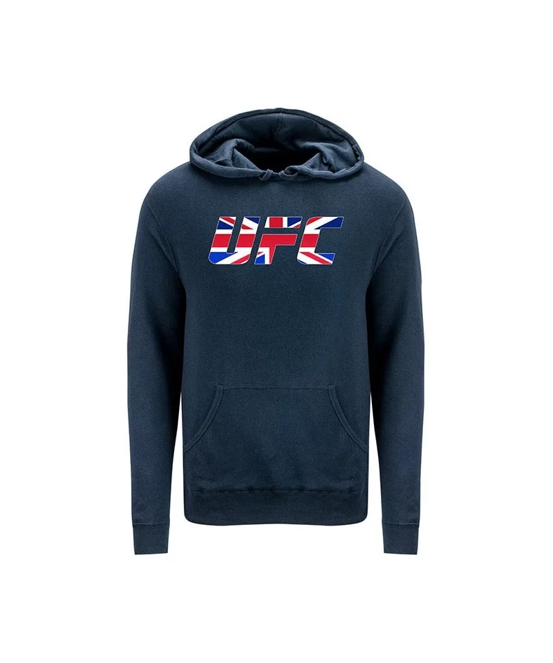 Men's UFC UK Country Logo Hoodie - Navy $18.40 MEN'S