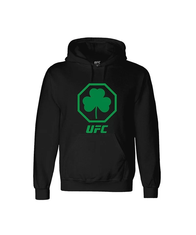 Men's UFC St. Patrick's Day Shamrock Hoodie - Black $15.84 MEN'S