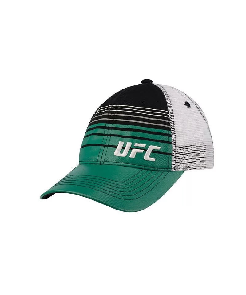 UFC Stripes & Mesh Snapback Hat - Green/White $11.76 MEN'S