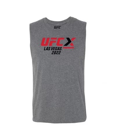 Men's UFC X International Fight Week Muscle T-Shirt - Grey $6.72 MEN'S