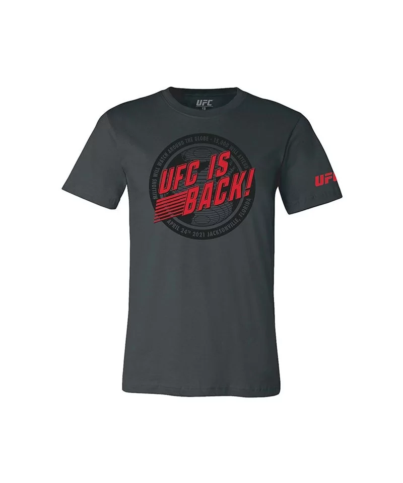 Men's UFC Is Back T-Shirt - Grey $3.44 MEN'S