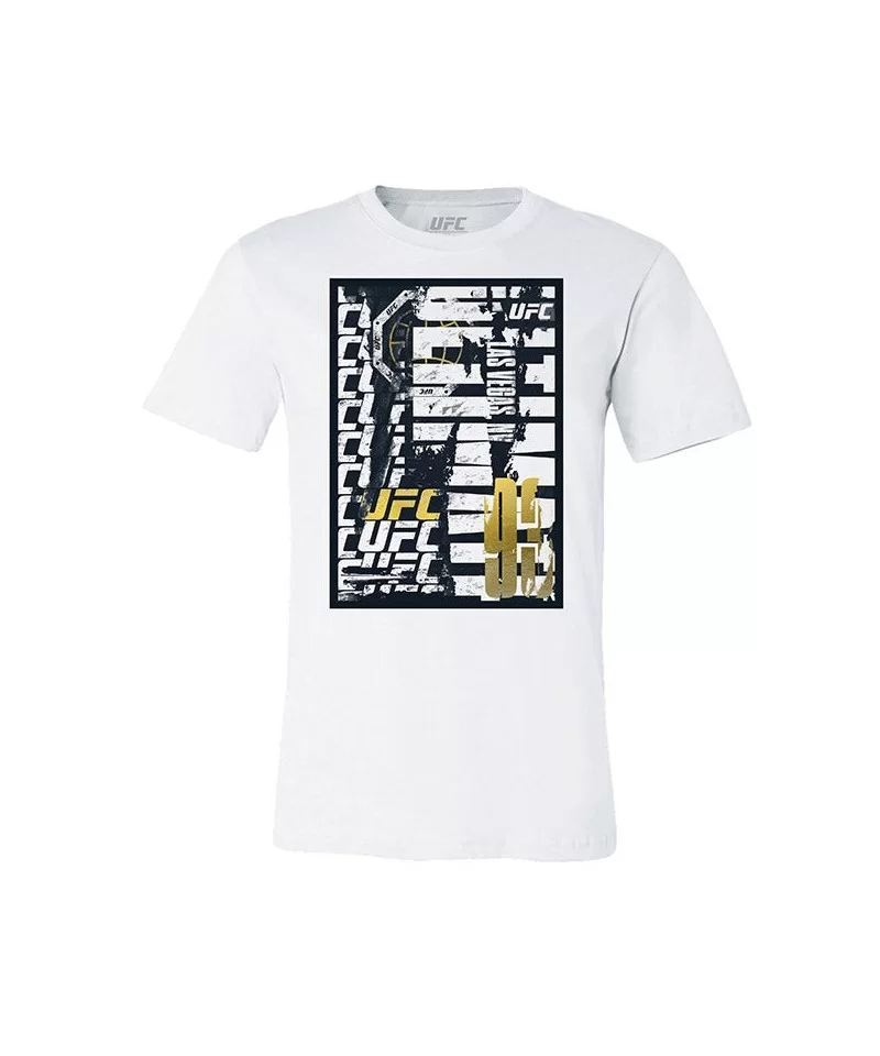 Men's UFC Championship Gold Scrawl T-Shirt - White $7.20 MEN'S