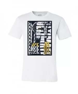 Men's UFC Championship Gold Scrawl T-Shirt - White $7.20 MEN'S