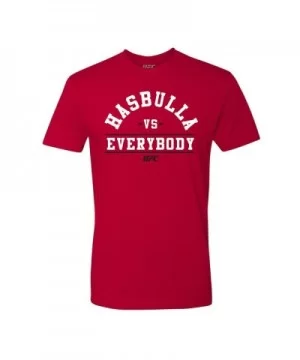 Men's UFC Hasbulla vs Everybody T-Shirt - Red $8.64 MEN'S