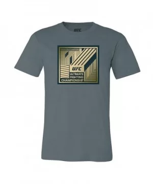 Men's UFC Championship Gold Blocks T-Shirt - Asphalt $8.00 MEN'S