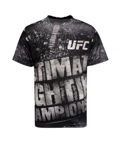 Men's UFC Sublimated All-Over Design T-Shirt - Black $7.00 MEN'S