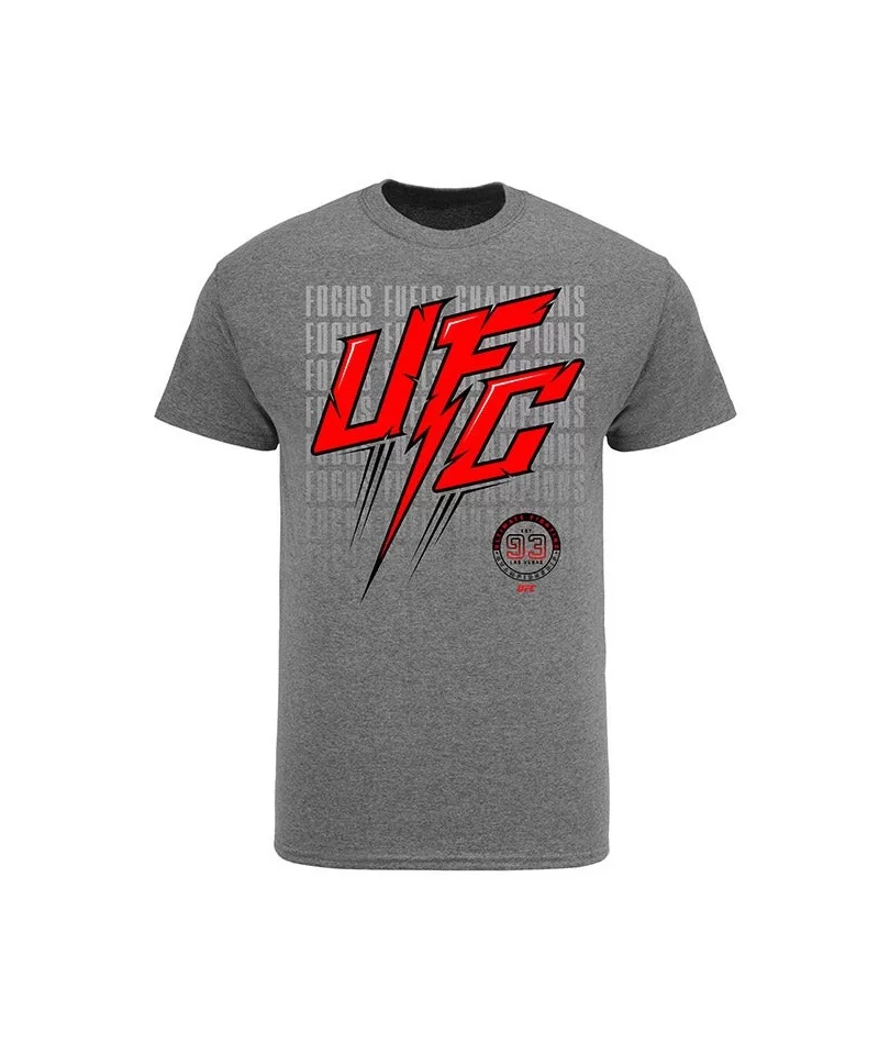 Men's UFC "Focus Fuels Champions" T-Shirt - Grey $5.12 MEN'S