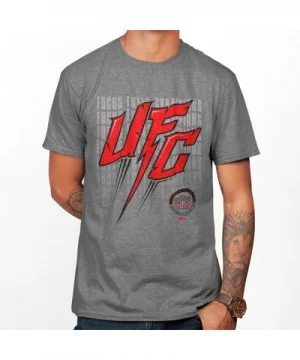 Men's UFC "Focus Fuels Champions" T-Shirt - Grey $5.12 MEN'S