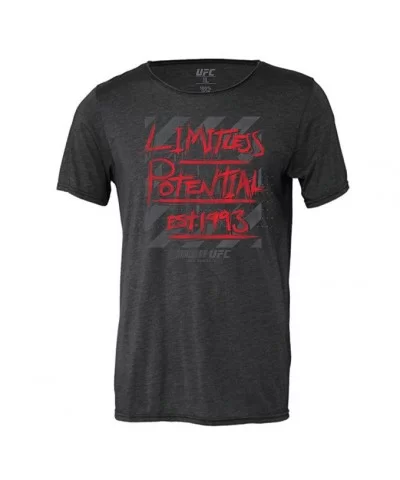 Men's UFC Urban Scrawl Limitless Potential T-Shirt - Grey $7.04 MEN'S