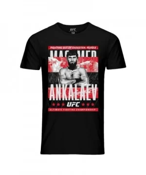 Men's UFC Magomed Ankalaev Staredown T-Shirt - Black $9.24 MEN'S