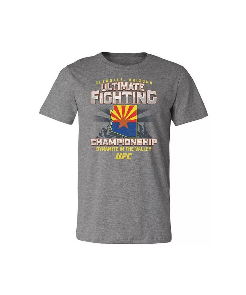 Men's UFC Glendale City T-Shirt - Grey $4.20 MEN'S