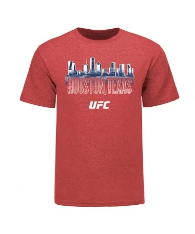 Men's UFC Houston City T-Shirt - Red $5.28 MEN'S