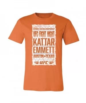 Men's UFC Fight Night Austin City T-Shirt - Orange $4.80 MEN'S